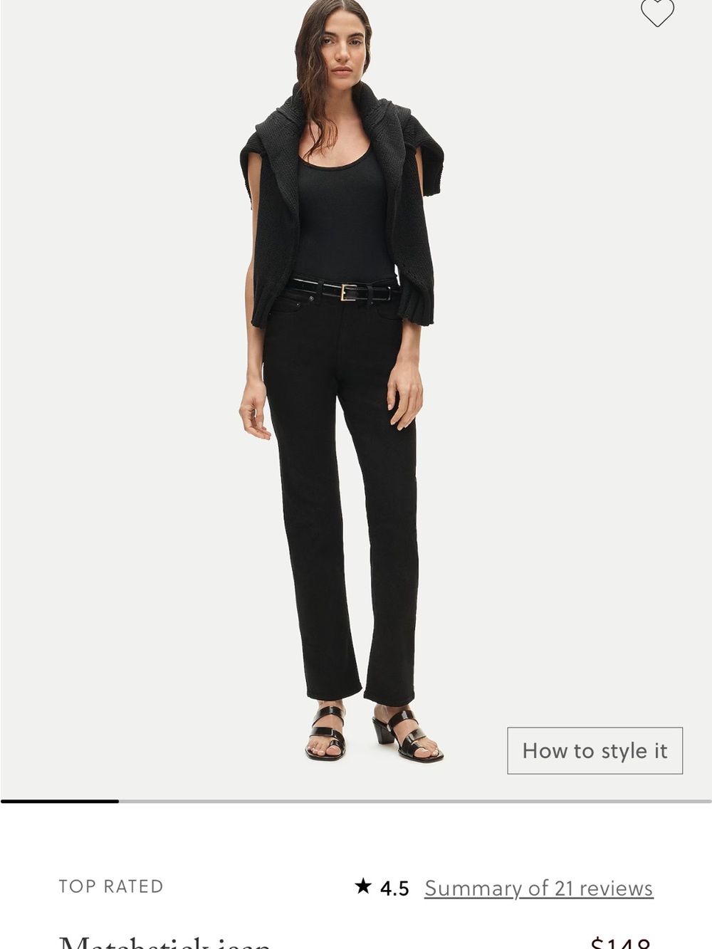 J. Crew Black Straight-Leg Pants